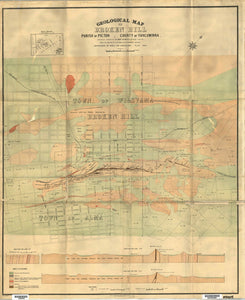 Image of Geological Map of Broken Hill   1893  map