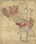 Image of County of Clarke, Eastern Division NSW with original geology   1893  map