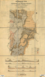 Image of Geological Map of the Capertee and Wolgan Valleys   1901  map