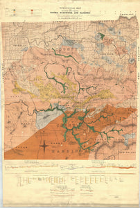 Image of Geological Map of the Tin Bearing District near Tingha   1910  map