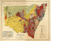 Image of Geological Map of New South Wales   1914  map