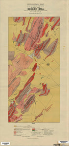 Image of Geological Map of De Bavay Fault area, Broken Hill   1922  map