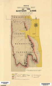 Image of Geological Map of the Sisters Lode, Broken Hill   1922  map