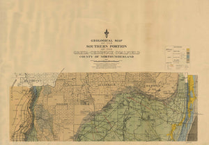 Image of Geological Map of the Greta Cessnock Coalfield   1927  map