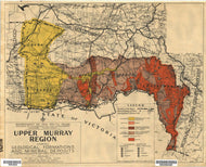 Image of Map of Upper Murray Region Showing Geological Formations and Mineral Deposits, 1944  map