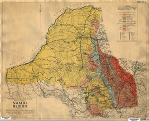 Image of Geological Map of the Namoi Region, 1944  map