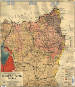 Image of Geological Map of the Richmond Tweed Region, 1944  map