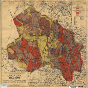 Image of Geological Map of the Lachlan Region, 1945  map