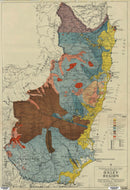 Image of Map of Oxley Region Showing Geological Formations and Mineral Deposits, 1945  map