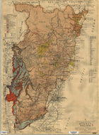 Image of Map of Sydney Region Showing Geological Formations and Mineral Deposits, 1946  map