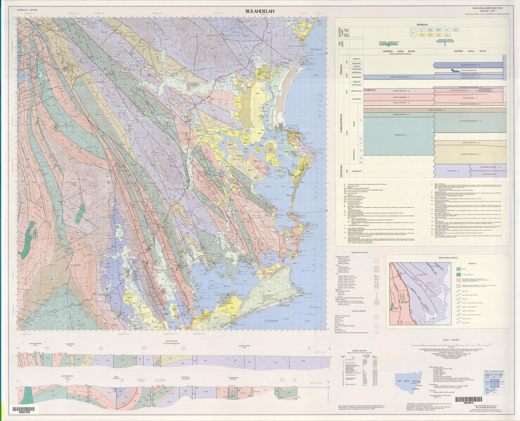 Image of Bulahdelah 1:100000 Geological map