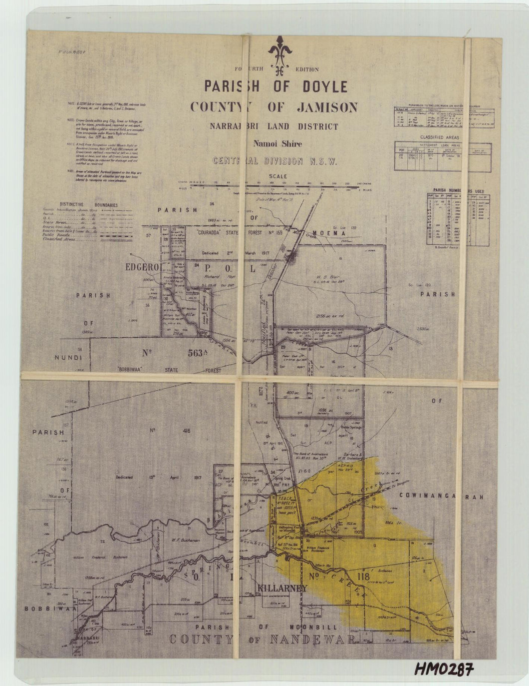 Image of County of Jamison, Parish of Doyle  map