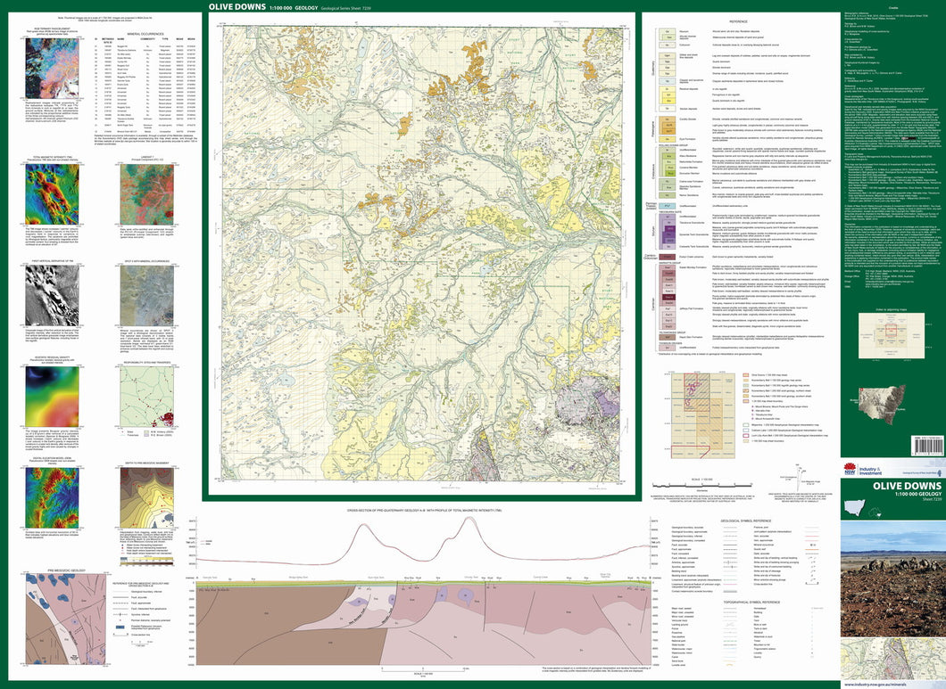Image of Olive Downs 1:100000 Geological map