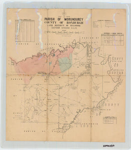 Image of County of Roxburgh, Parish of Morundurey  map
