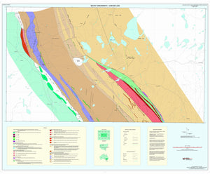 Image of Mount Arrowsmith Cobham Lake 1:100000 Geological Interpretation map