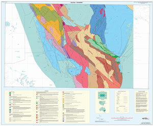 Image of Nuchea Grasmere 1:100000 Geological Interpretation map