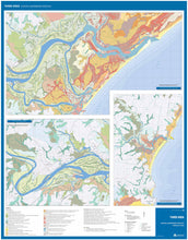 Load image into Gallery viewer, Image of reverse side of the Taree Area Coastal Quaternary Geology map.
