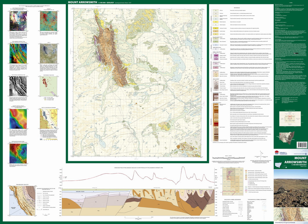 Image of Mount Arrowsmith 1:100000 Geological map