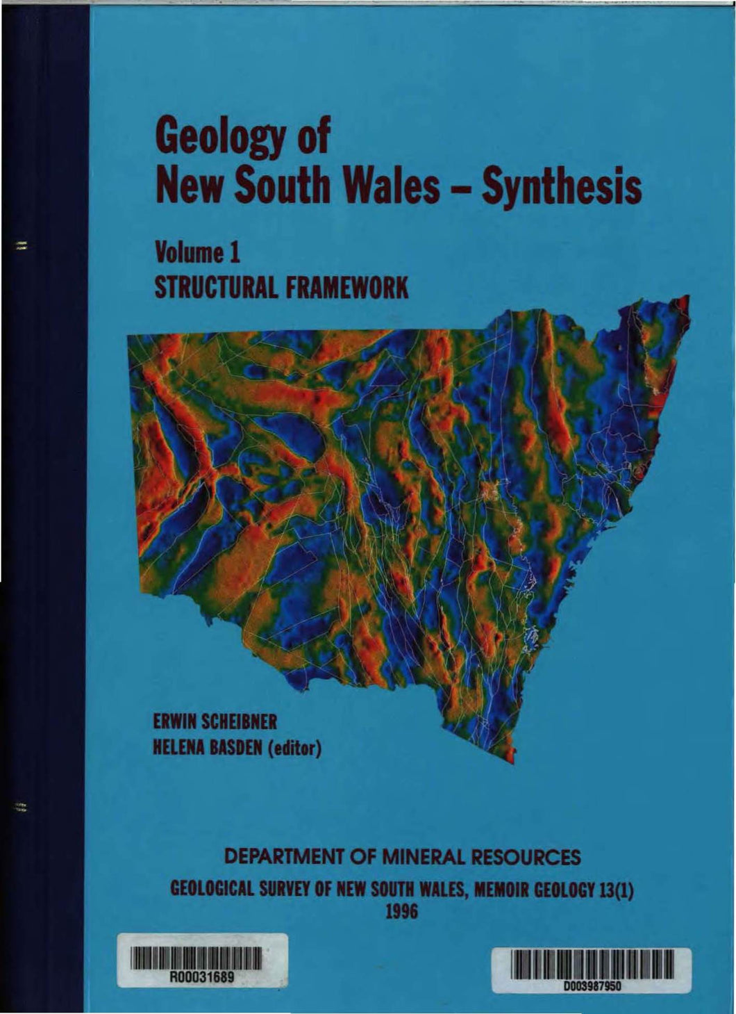 Image of Geology of New South Wales Memoir 13   Synthesis. Volume 1 Structural Framework book cover