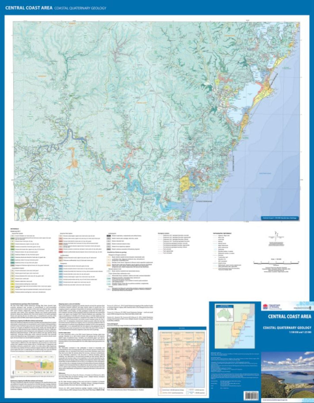 Image of Central Coast Area Coastal Quaternary Geology map