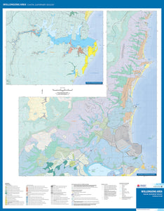 Image of reverse side of the Wollongong Area Coastal Quaternary Geology map