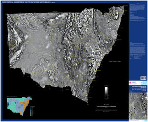 Image of First vertical derivative of TMI RTP map of New South Wales, 1:1500000  map