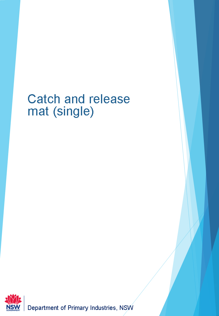 Catch and release mat cover